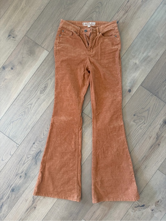 Idyllwind Pants - Idyllwind Rust Orange Corduroy Flare Pants